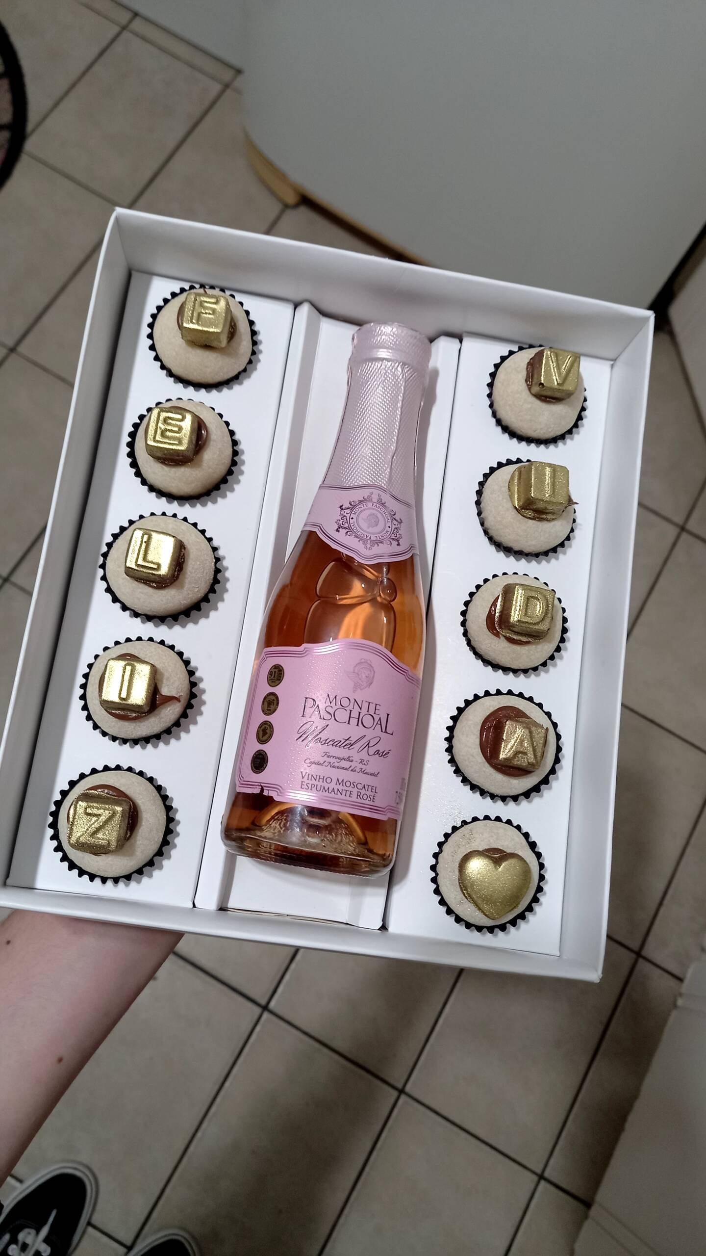 Brigadeiros com bebidas